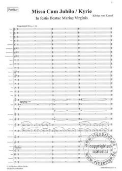 Missa Cum Jubilo von Kessel,Silvius von 