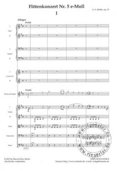 Konzert Nr. 5 e-Moll op. 19 von August Eberhard Müller 