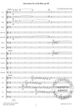 Ouverture Nr. 6 Es-Dur op. 85 von Kalliwoda,Johann WenzelGoldbach,Michael 
