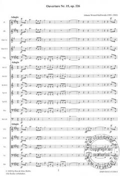 Ouverture Nr. 15 E-Dur op. 226 von Kalliwoda,Johann WenzelGoldbach,Michael 