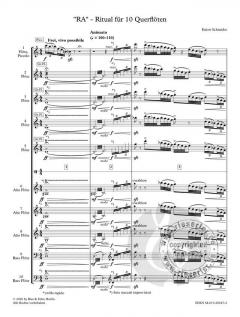 RA Ritual für 10 Querflöten von Enjott Schneider im Alle Noten Shop kaufen