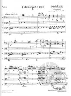 Cellokonzert h-Moll von Antonín Dvořák im Alle Noten Shop kaufen