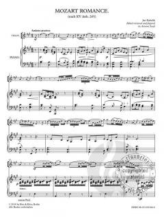 Romance KV Anh. 205 von Wolfgang Amadeus Mozart 