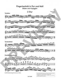 Fingertechnik in Dur und Moll von Kinder, Theo 