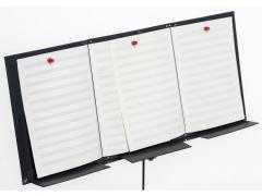 Notenmappe dreiteilig für DIN A4, magnetisch 