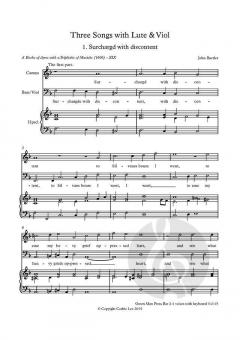 3 Songs with Lute & Viol von John Bartlett 