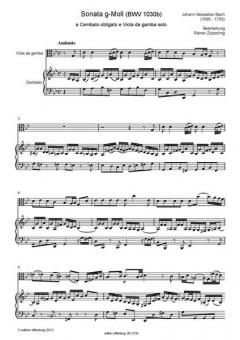 Sonate g-Moll BWV 1030b von Johann Sebastian Bach 