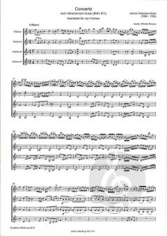 Concerto BWV 971 von Johann Sebastian Bach 
