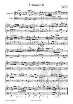 12 Sonaten für Violino solo und Basso, Band I von Franz Benda im Alle Noten Shop kaufen