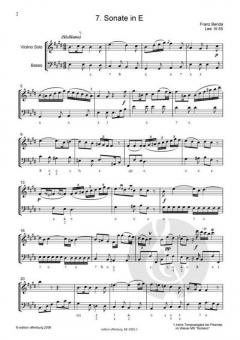 12 Sonaten für Violino solo und Basso, Band III von Franz Benda im Alle Noten Shop kaufen