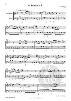 12 Sonaten für Violino solo und Basso, Band III von Franz Benda im Alle Noten Shop kaufen
