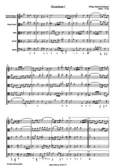 VI Ouvertures Band 1 von Philipp Heinrich Erlebach 