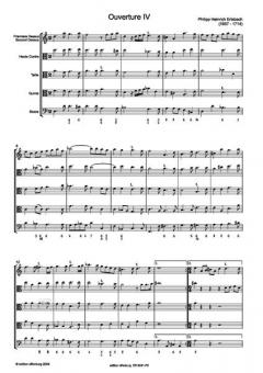 VI Ouvertures Band 2 von Philipp Heinrich Erlebach 