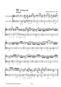 Partita XI - XIV- Partitur & Stimmen (inkl. Aussetzung) von August Kühnel 