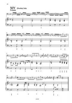 Partita XI - XIV- Partitur & Stimmen (inkl. Aussetzung) von August Kühnel 