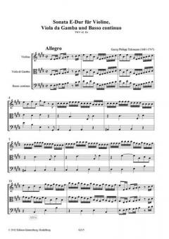 Sonata E-Dur von Georg Philipp Telemann 