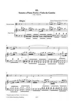 Sonaten III-IV von Johann Christian Bach 
