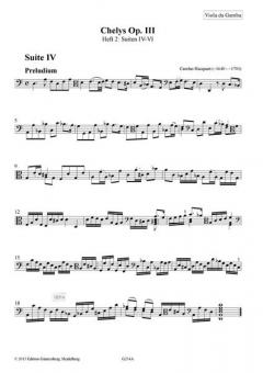 Chelys op. 3- Suiten 4-6 von Carolus Hacquart 