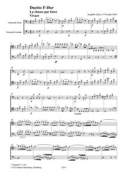 Duetto F-Dur, A-Dur von Joseph B. Zyka 