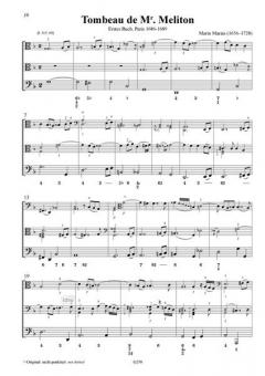 Suite d-Moll - Tombeau de Mr. Meliton von Marin Marais 