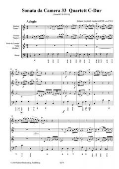 Sonate da Camera 33 von Johann Gottlieb Janitsch 