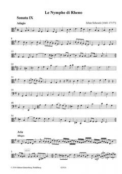 Le Nymphe di Rheno op. 8 - Sonaten IX-XII von Johann Schenck 