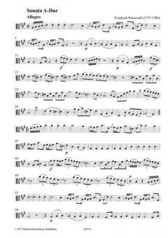 Sonata A-Dur von Friedrich Schwindl 
