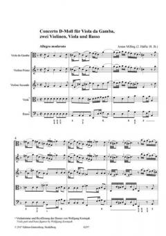 Concerto D-Moll von Anton Milling 