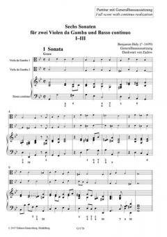 6 Sonaten Heft 1 von Benjamin Hely 