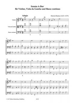 Sonata A-Dur von Dietrich Becker 