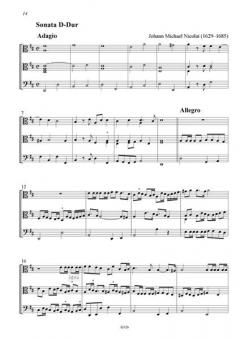 Sonate a-Moll & D-Dur von Johann Michael Nicolai 