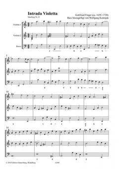 Intrada Violetta von Gottfried Finger 