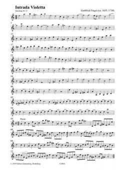 Intrada Violetta von Gottfried Finger 
