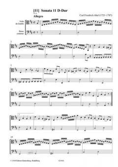 Die Pembroke-Sammlung- Sonaten 11-16 von Carl Friedrich Abel 