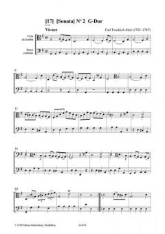 Die Pembroke-Sammlung - Sonaten 17-23-  von Carl Friedrich Abel 