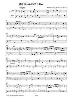 Die Pembroke-Sammlung - Sonaten 24-30-  von Carl Friedrich Abel 