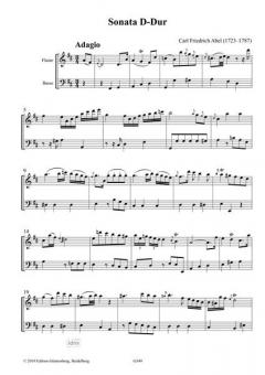 Sonata D-Dur von Carl Friedrich Abel 