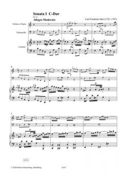 6 Cembalosonaten op. 2 - Sonaten 1-2 von Carl Friedrich Abel 