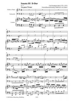 6 Cembalosonaten op. 2 - Sonaten 3-4 von Carl Friedrich Abel 