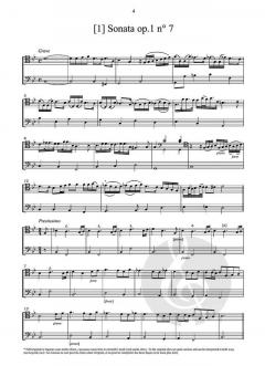 4 Sonate aus op. 1 und op. 3 von Giuseppe Jacchini 