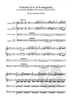 Concerto No. 4 in fa maggiore von Domenico Lanzetti 
