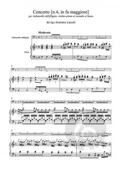 Concerto No. 4 in fa maggiore von Domenico Lanzetti 