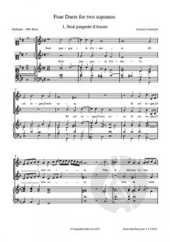 4 Duets von Luzzasco Luzaschi 