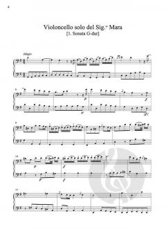 6 Sonate manoscritte von Ignaz (o Johann Baptist) Mara 