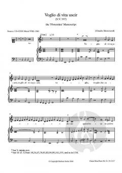 Voglio di vita uscir von Claudio Monteverdi 