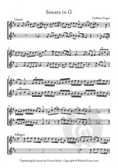 3 Sonaten und eine Suite für 2 gleiche Gamben von Gottfried Finger 