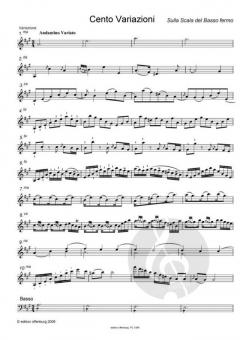 Cento Variazioni Sulla Scala del Basso fermo per esercizio del Violino von Vaclav Pichl im Alle Noten Shop kaufen