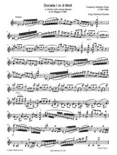 2 Sonate à Violino Solo senza Basso von Friedrich Wilhelm Rust im Alle Noten Shop kaufen