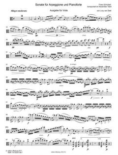 Sonate für Arpeggione und Pianoforte von Franz Schubert 