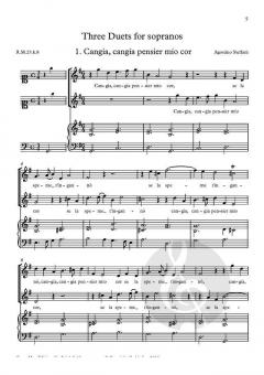 3 Duets for Soprano von Agostino Steffani 